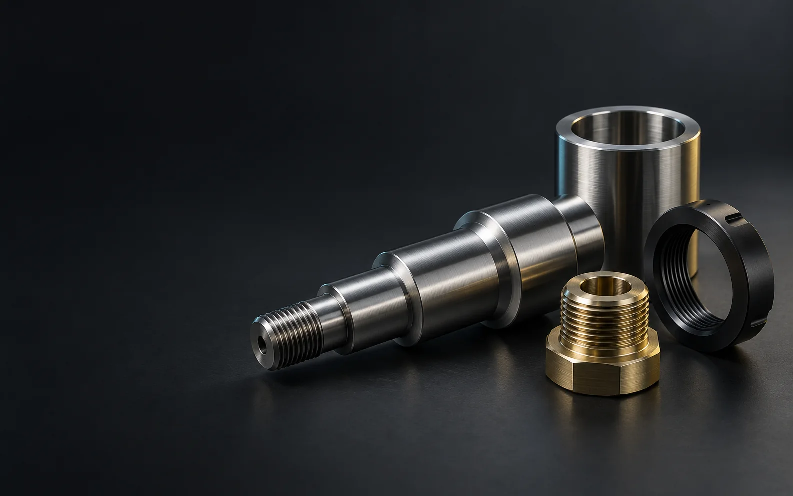 Illustrative precision machined component