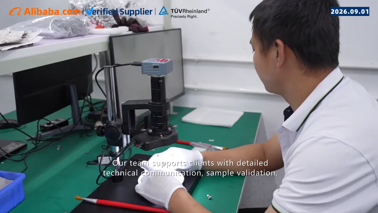Optical equipment and bench inspection in Chengshuo's supplier factory-tour film
