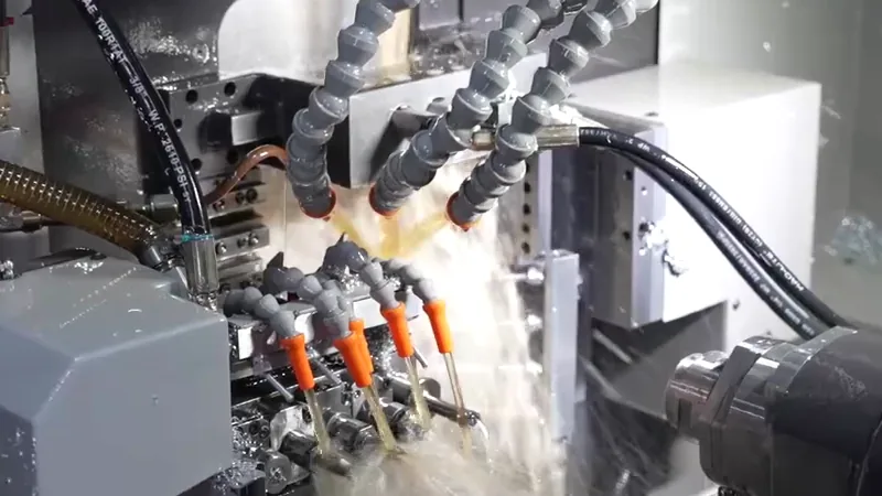 Machining and a dimensional check