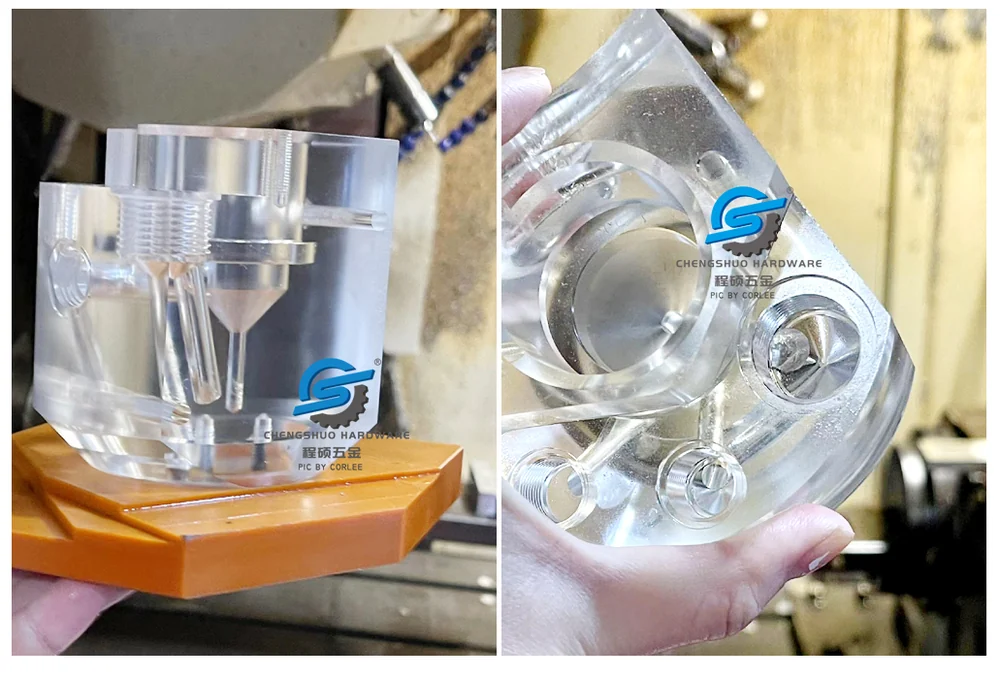 Acrylic container cover — original Chengshuo workshop photograph