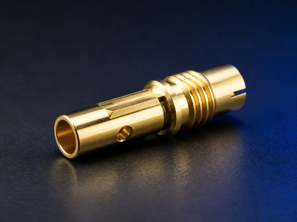 Brass solder-cup socket contact — Chengshuo listing visual