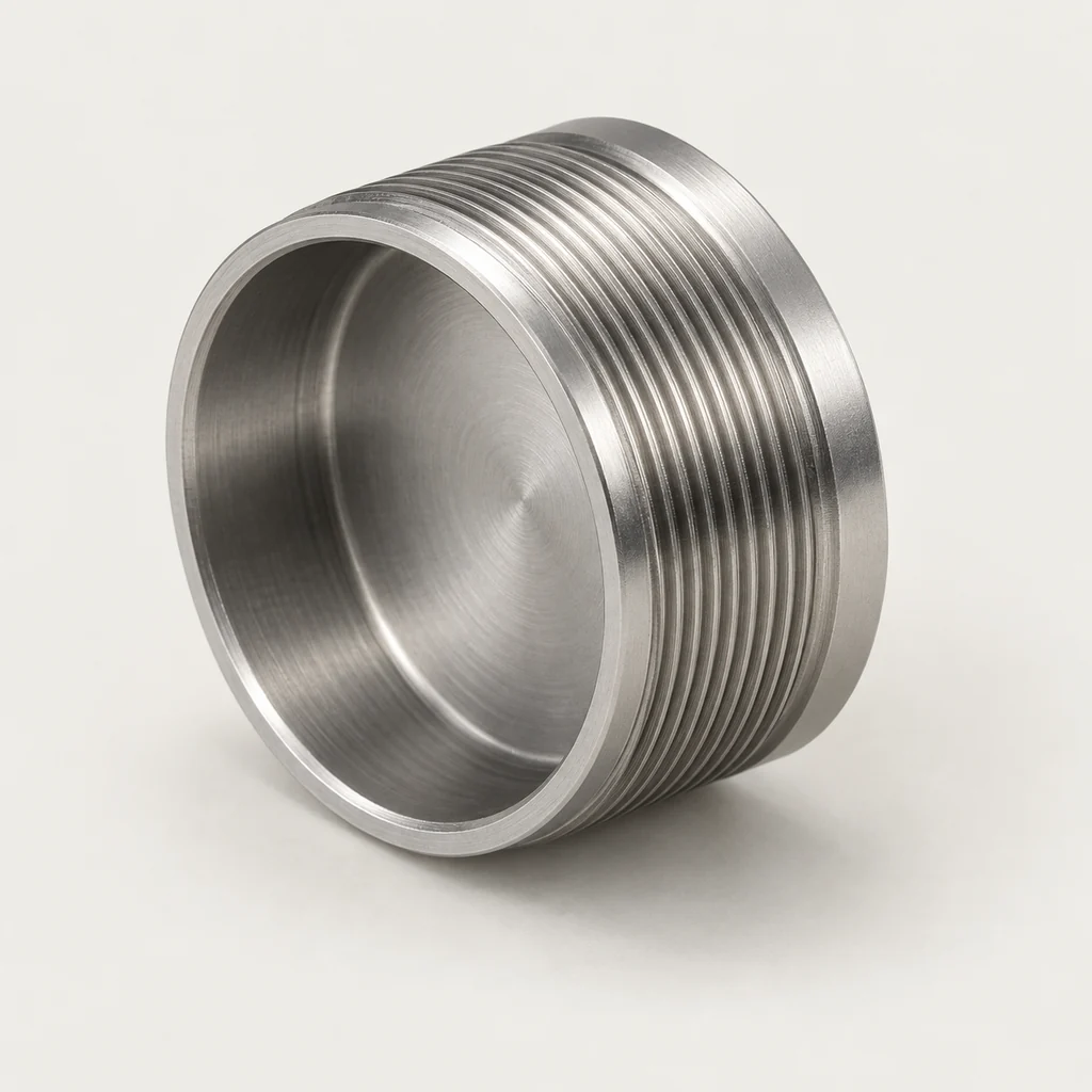 Threaded sensor end cap — AI-generated engineering concept