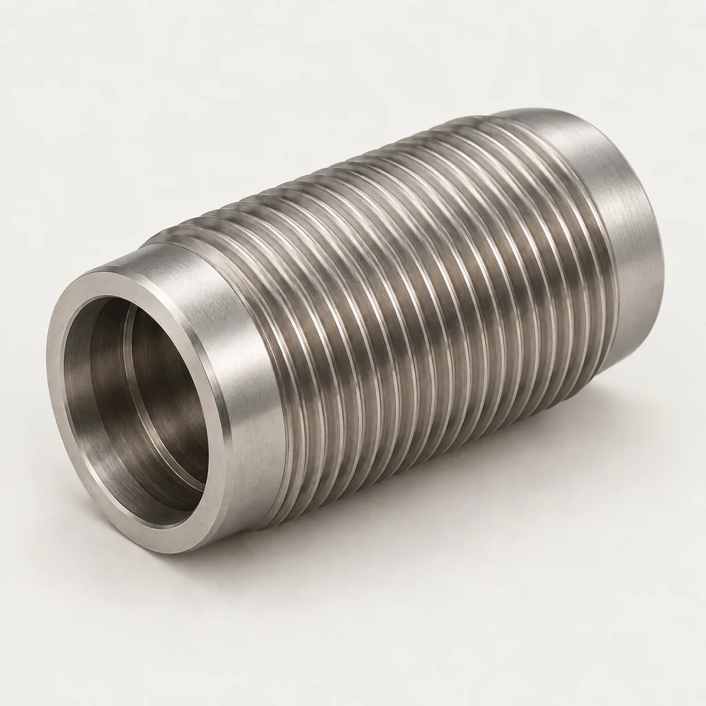 Threaded spring plunger body — AI-generated engineering concept