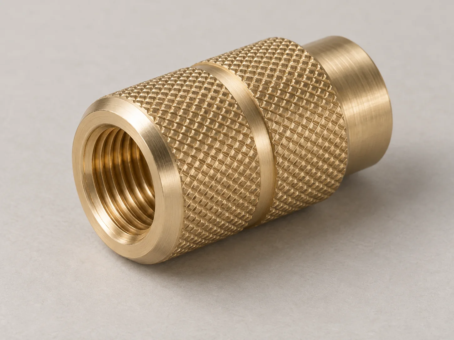 Knurled press-fit insert — AI-generated engineering concept